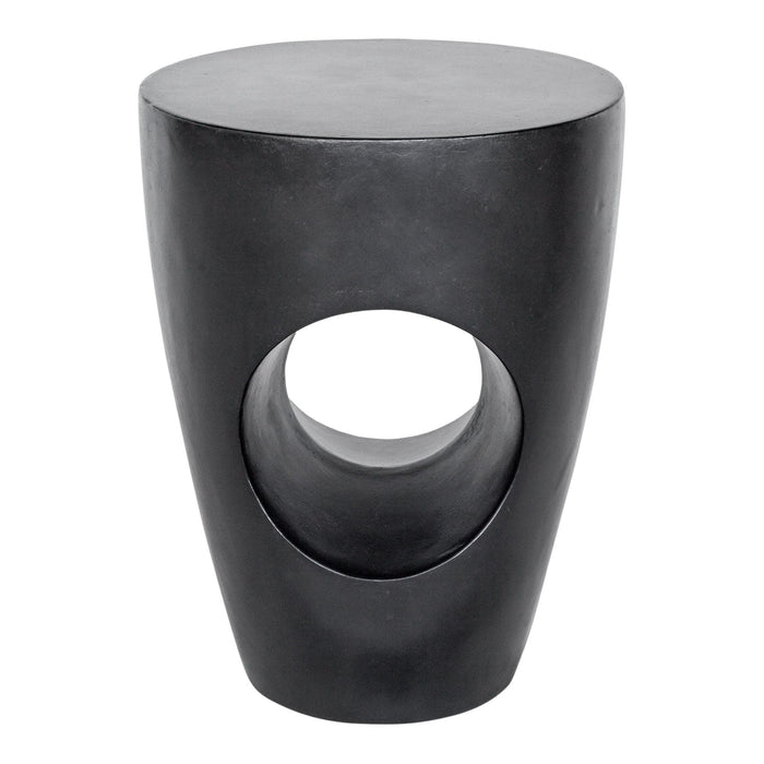 Aylard Outdoor Stool Black | Bone & Brass