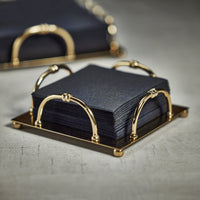Azalea Gold Cocktail Napkin Holder - Holder Detail | Bone & Brass