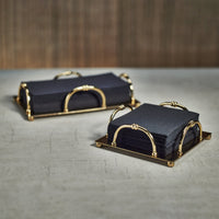 Azalea Gold Dinner Napkin Holder - Holder Detail | Bone & Brass