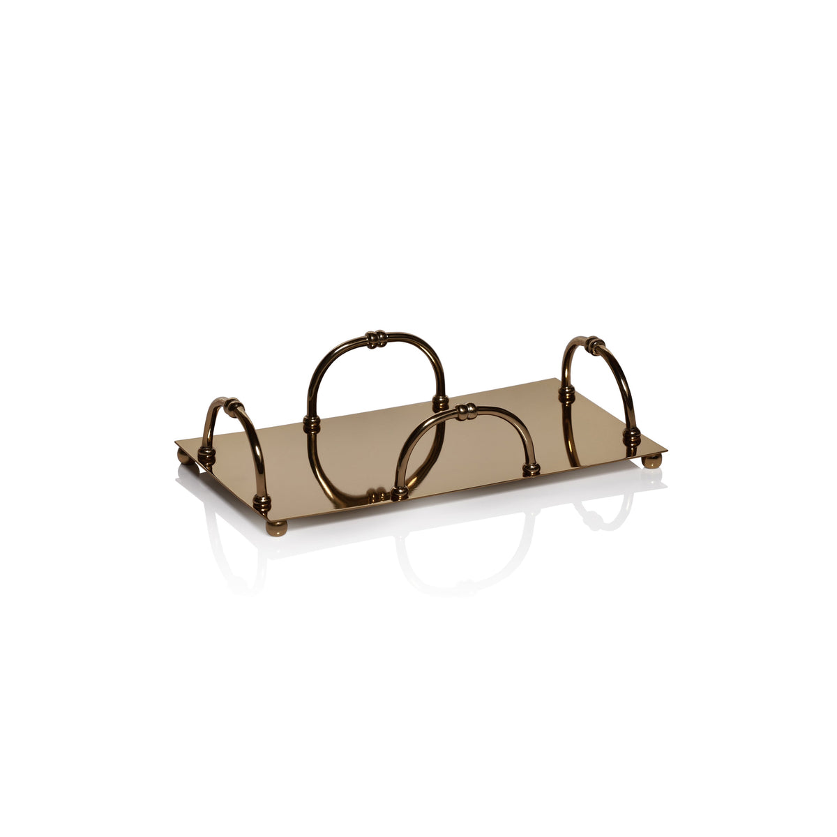 Azalea Gold Dinner Napkin Holder | Bone & Brass