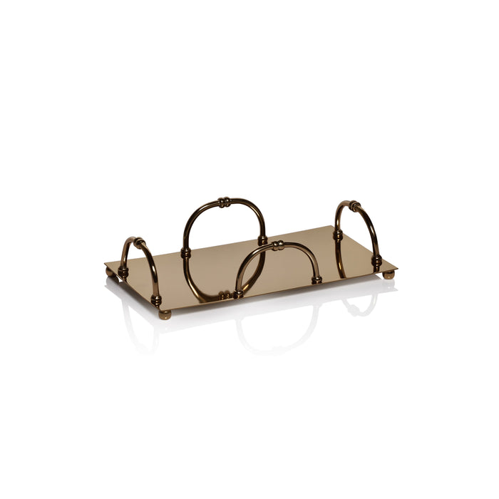 Azalea Gold Dinner Napkin Holder | Bone & Brass