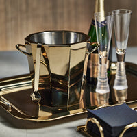 Azalea Gold Double Wall Ice Bucket - Bucket Handle Detail | Bone & Brass