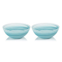 Azur Alabaster Large Glass Bowls, Set 2 - Bowl Top View | Bone & Brass