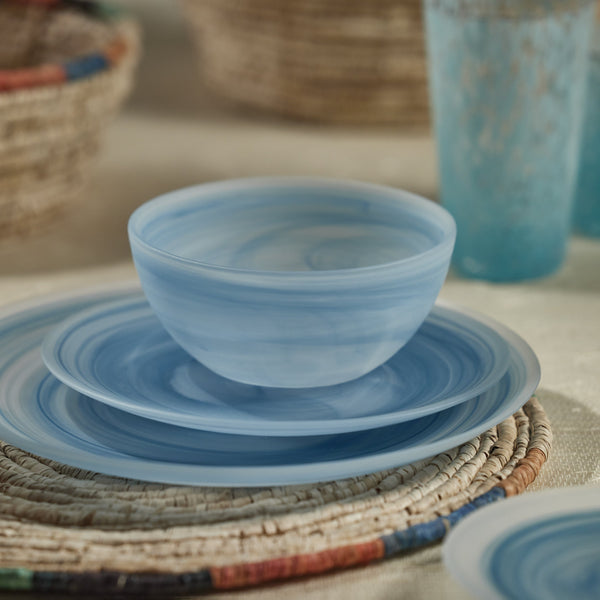 Azur Alabaster Medium Glass Bowls, Set 4 - Bowl Detail | Bone & Brass