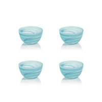 Azur Alabaster Small Glass Bowls, Set 4 - Bowl Side View | Bone & Brass