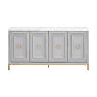 Allen Dove Gray Media Sideboard