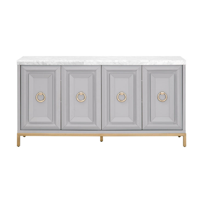 Allen Dove Gray Media Sideboard