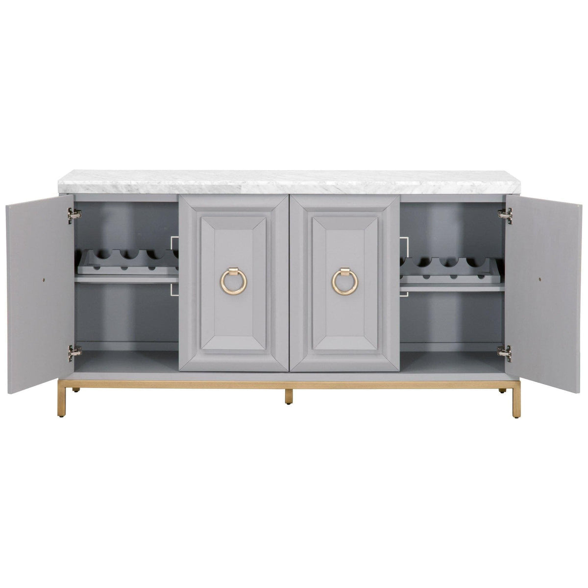 Allen Dove Gray Media Sideboard