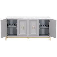 Allen Dove Gray Media Sideboard