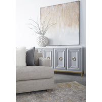 Allen Dove Gray Media Sideboard