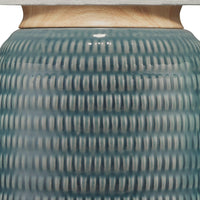 Graham Table Lamp in Blue Ceramic