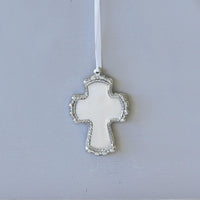 Baby Cord Cross Ornament - Detail View | Bone & Brass