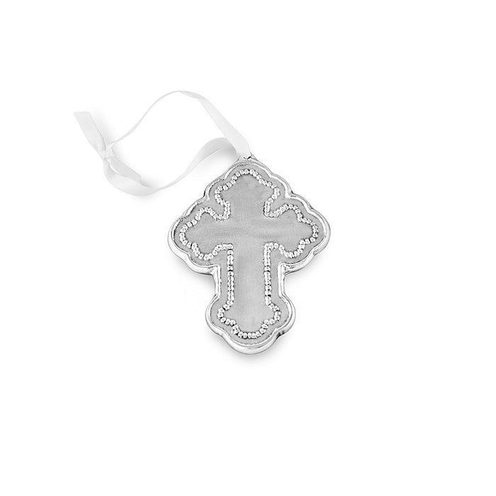 Baby Pearl Cross Ornament | Bone & Brass