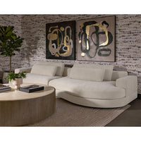 Baela Sofa - Danny Cream - Sofa Side View | Bone & Brass