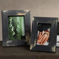 Bali Black Horn Photo Frame 5x7 - Frame Detail | Bone & Brass