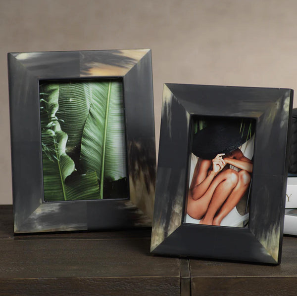 Bali Black Horn Photo Frame 5x7 - Frame Detail | Bone & Brass