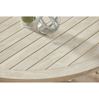 Bally Teak Outdoor Dining Table Lazy Susan - Outdoor Table View | Bone & Brass