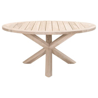 Bally Teak Outdoor Dining Table Lazy Susan | Bone & Brass