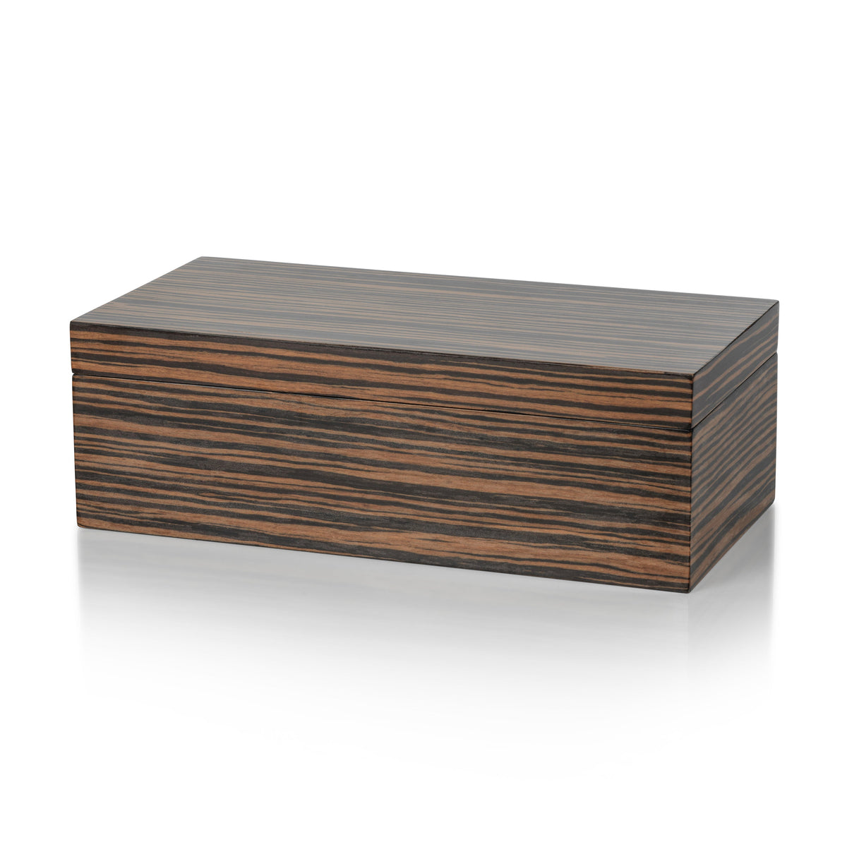 Bambara Ebony Decorative Box, Large | Bone & Brass