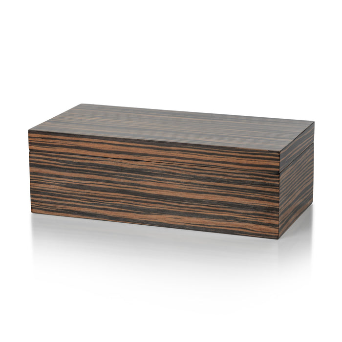 Bambara Ebony Decorative Box, Large | Bone & Brass