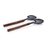 Bamboo Horn Server Set | Bone & Brass