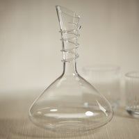 Barclay Hand Made Glass Wine Decanter - Decanter Side View | Bone & Brass