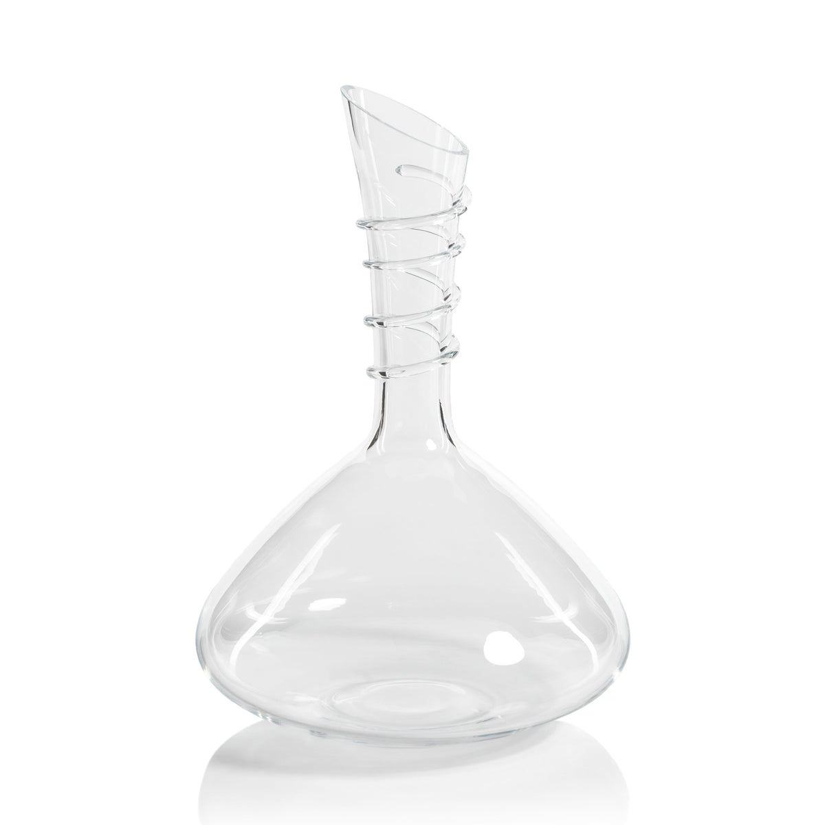 Barclay Hand Made Glass Wine Decanter | Bone & Brass