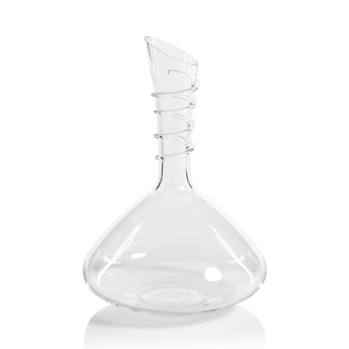 Barclay Hand Made Glass Wine Decanter | Bone & Brass