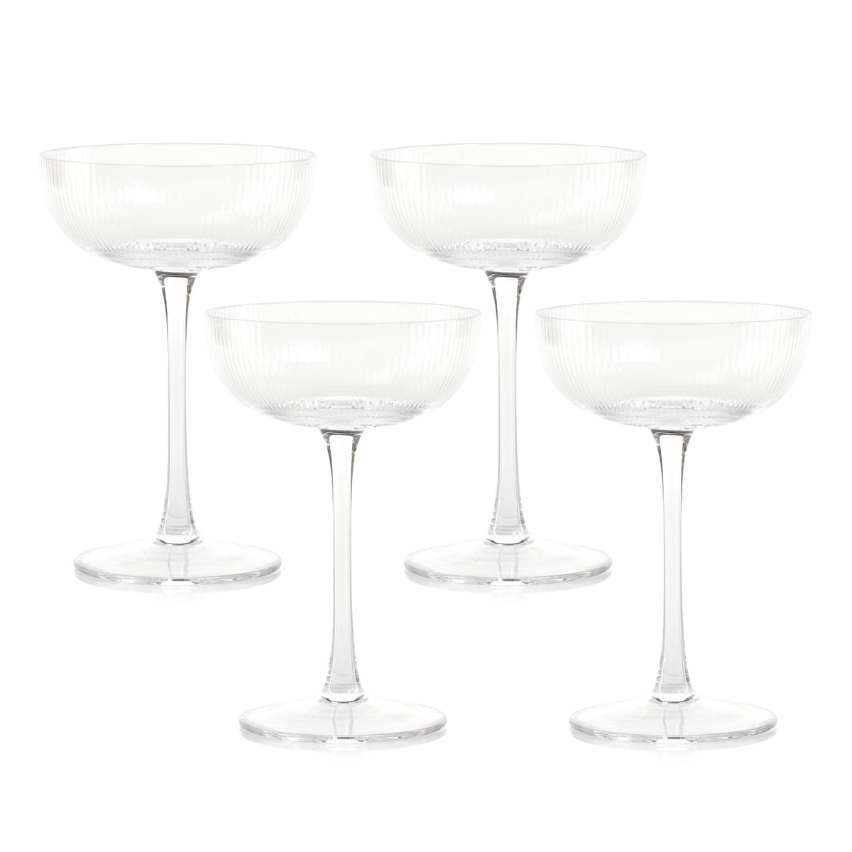 Barron Martini Glasses, Set 4 - Glass Stem Detail | Bone & Brass