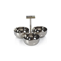 Bayeux Serving Condiment Set with Horn Trim | Bone & Brass