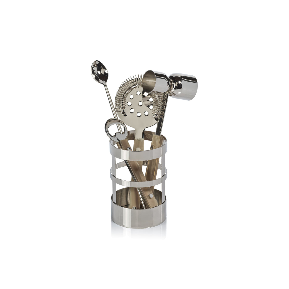 Bayeux Stainless Steel 5-Piece Bar Tool Set | Bone & Brass