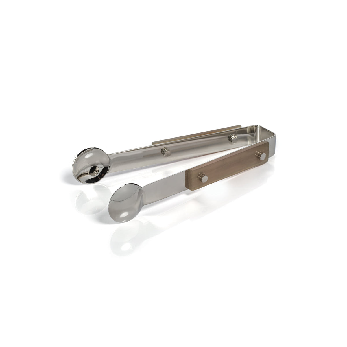 Bayeux Steel Ice Tong Horn Trim - Shaker Detail | Bone & Brass