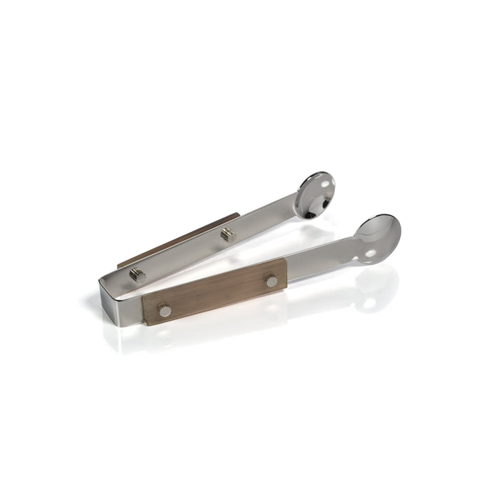 Bayeux Steel Ice Tong Horn Trim | Bone & Brass