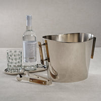 Bayeux Wine Cooler / Ice Bucket Horn Handles - Ice Bucket Handle Detail | Bone & Brass