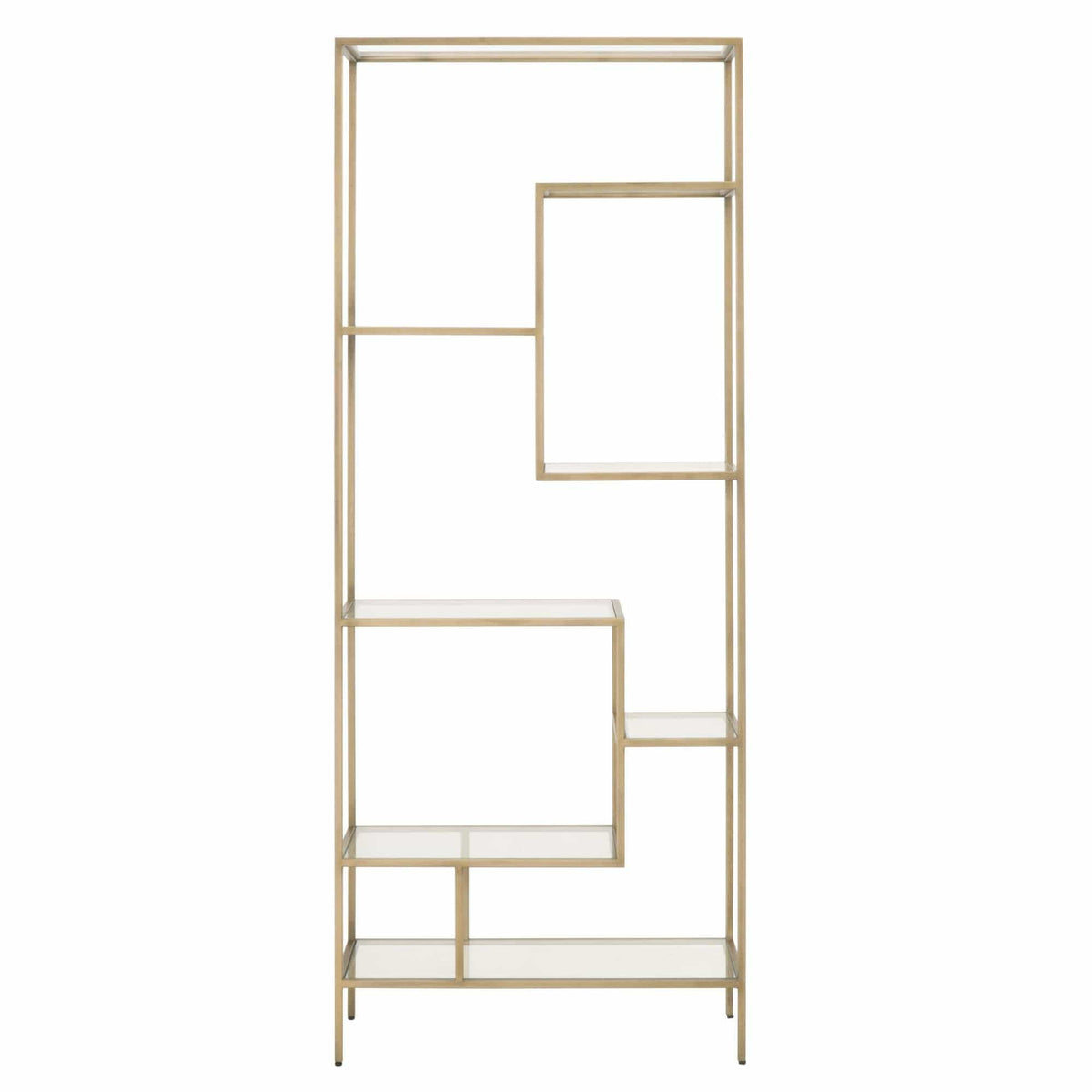 Bozeman Brass Tall Tiered Bookcase
