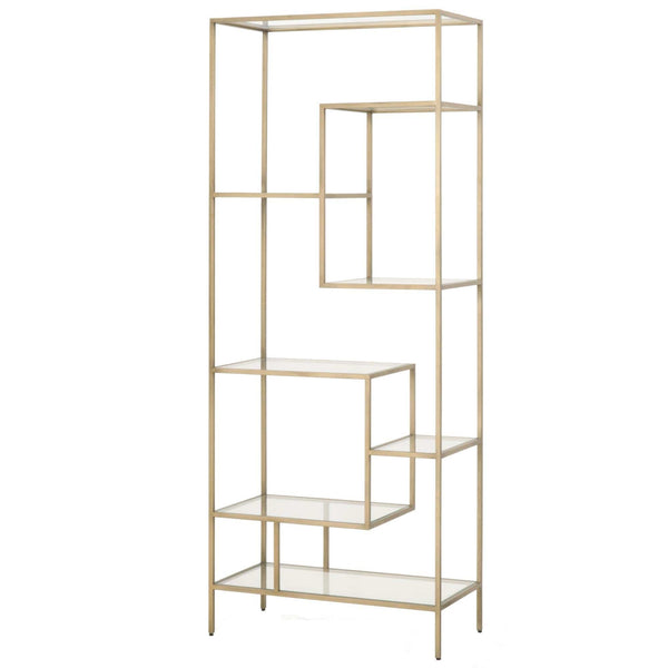 Bozeman Brass Tall Tiered Bookcase