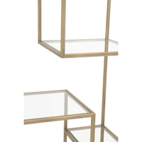 Bozeman Brass Tall Tiered Bookcase