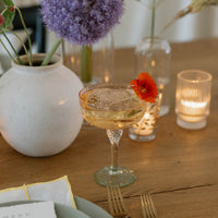 Glass Aquarelle Coupe Set 4 (Multi) - Glass View | Bone & Brass