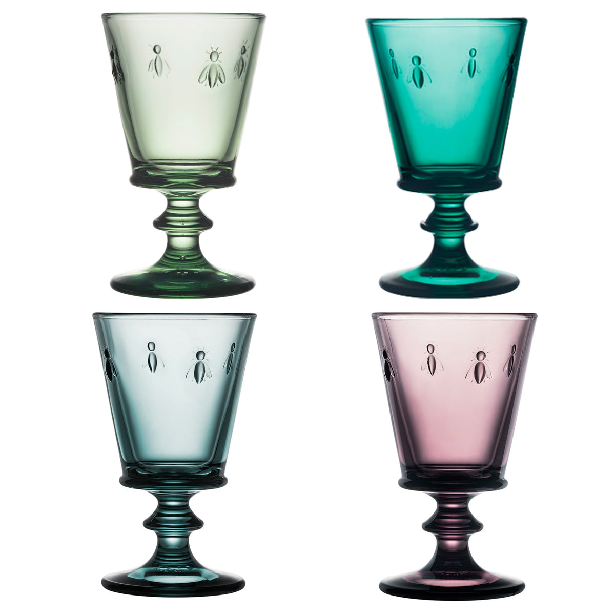 Bee Wine Assorted Set-4 | Bone & Brass