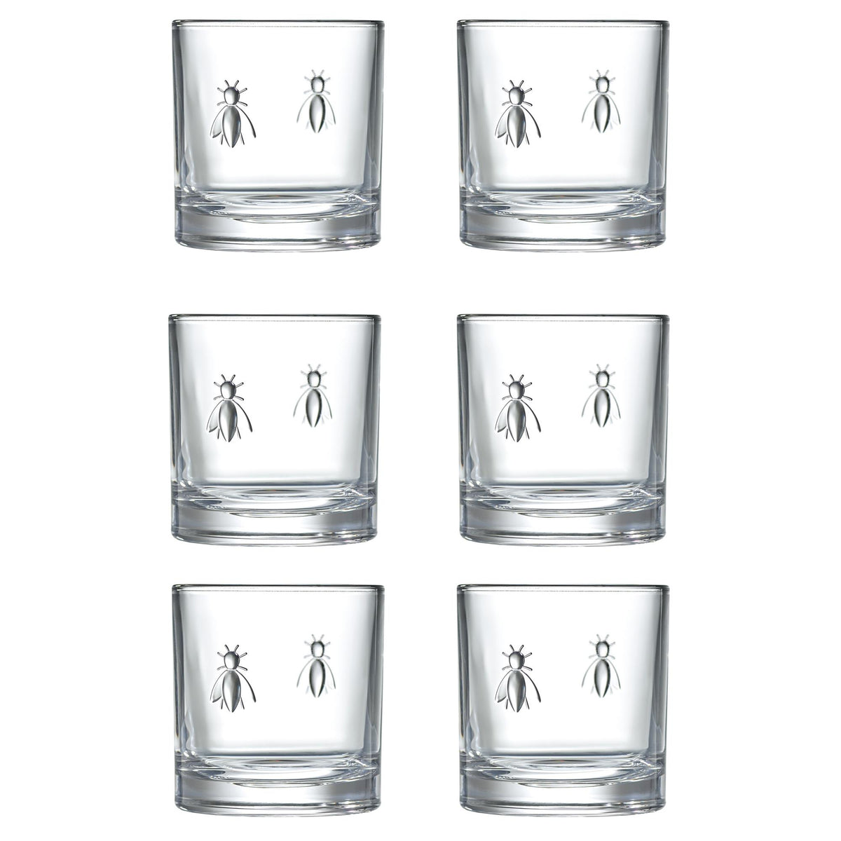 Bee Whiskey Glasses - Close Up | Bone & Brass