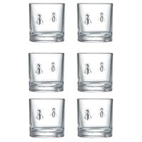 Bee Whiskey Glasses - Close Up | Bone & Brass