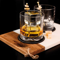 Bee Whiskey Glasses - Detail View | Bone & Brass