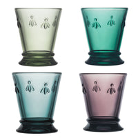 Bee Tumbler Assorted Colors Set of 4