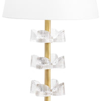 Bella Brass Table Lamp - Lamp Base Detail | Bone & Brass