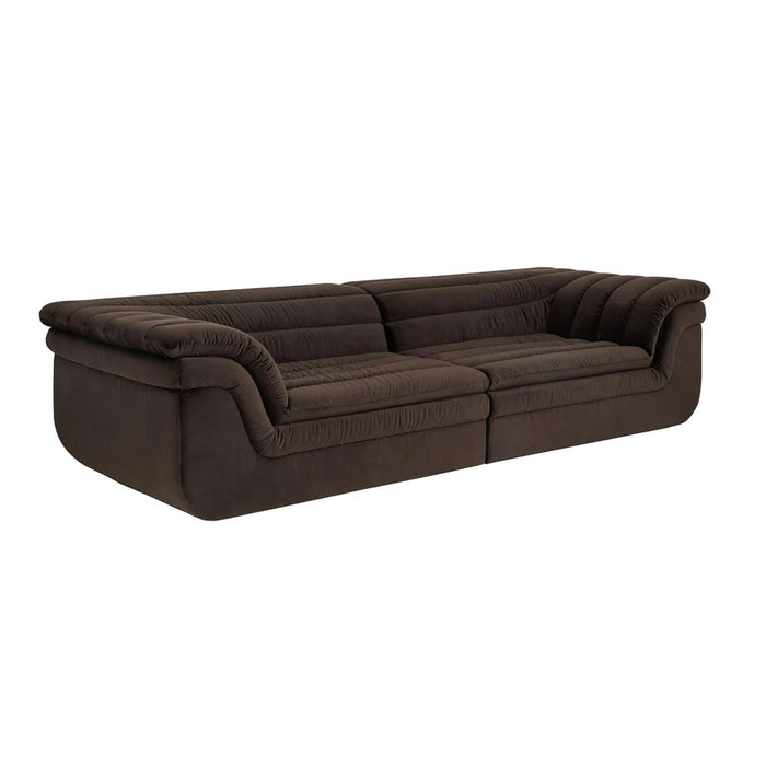 Bello Mink Brown Sofa | Bone & Brass