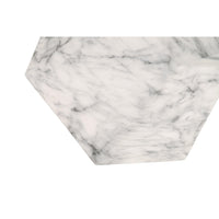 Benjamin Ivory Concrete Accent Table - Table Side View | Bone & Brass
