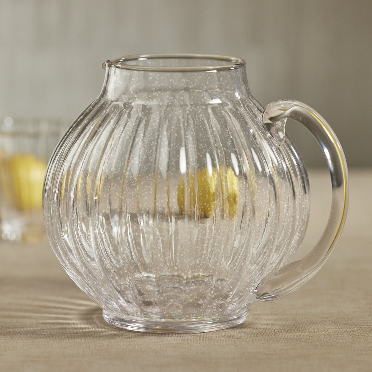 Benoit Bubble Glass Pitcher - Pitcher Detail | Bone & Brass