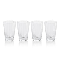 Benoit Bubble Highball Glasses, Set 4 - Glass Side View | Bone & Brass