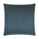 Bergman 24"x24" luxury throw pillow with a blue and gray geometric pattern, seamless zippered cover.