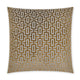 Bergman 24" square decorative throw pillow with gold and silver geometric pattern.
